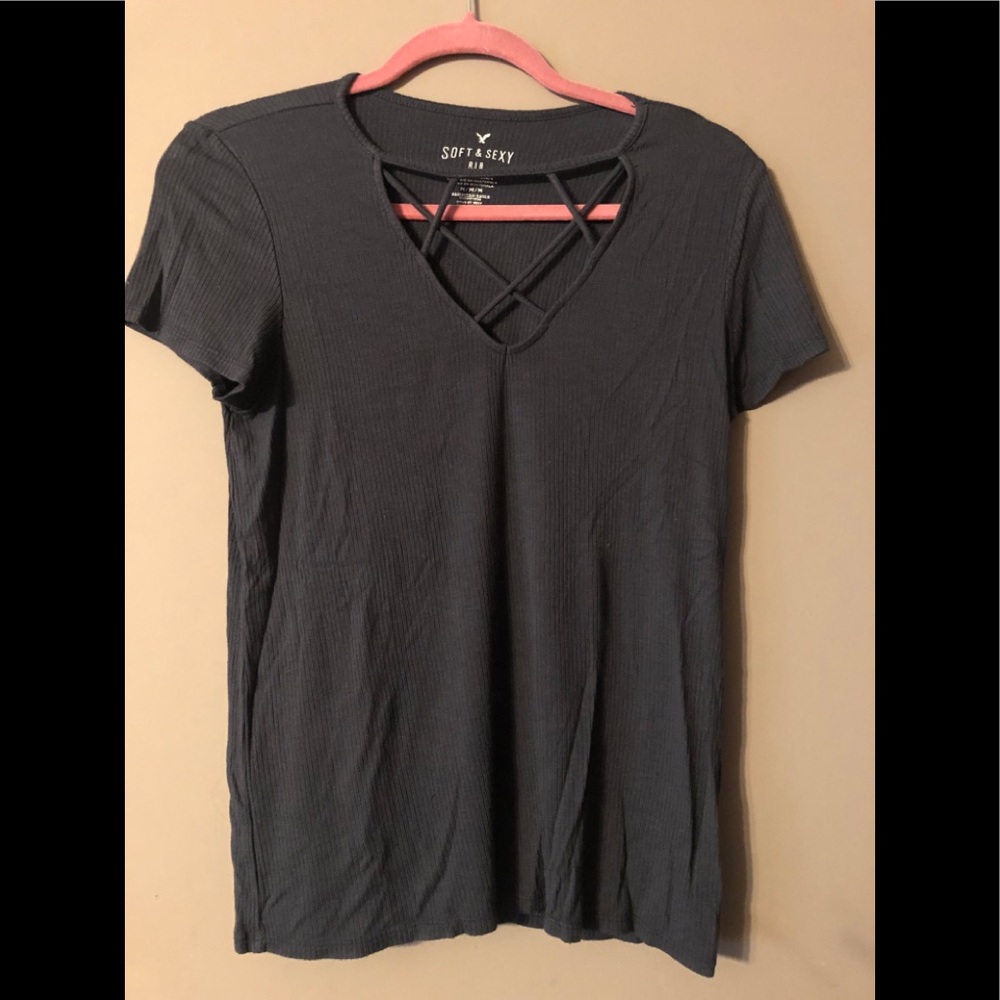 American Eagle rib T-shirt